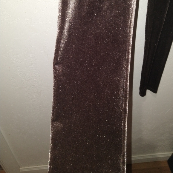 COMMANDO Brown Velvet High Rise Leggings - Picture 7 of 9